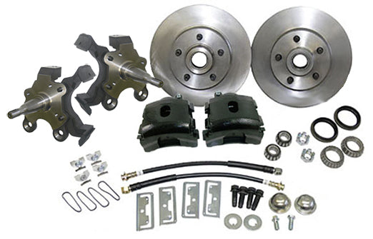 1962-74 MOPAR, Dodge, Plymouth Disc Brake Conversion Kit, 2" Drop Spindles