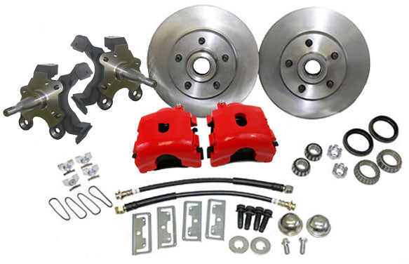 1962-74 MOPAR, Dodge, Plymouth Disc Brake Conversion Kit, 2" Drop Spindles