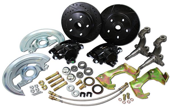1964-72 Pontiac GTO, LeMans, Tempest Black Out Series Disc Brake Conversion, OEM Spindles