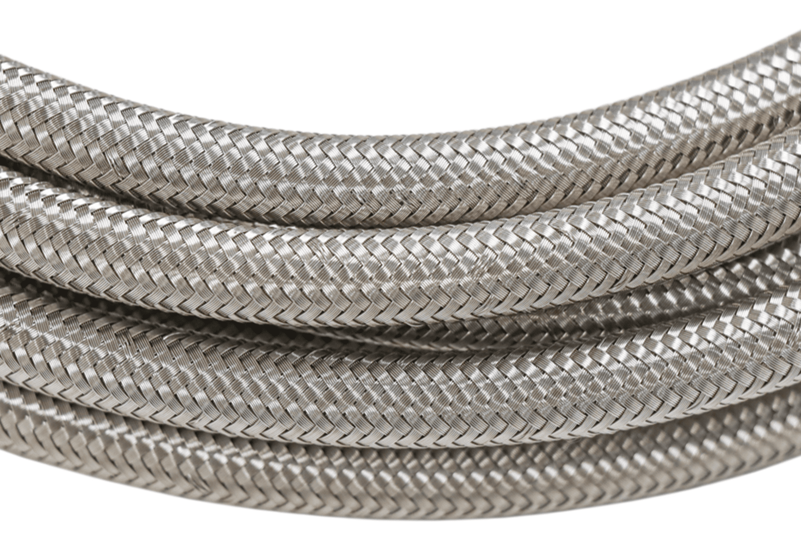 PTFE, Stainless Steel Hose Kit, Natural, 40ft w/ 10 Micron Filter and Check Valve
