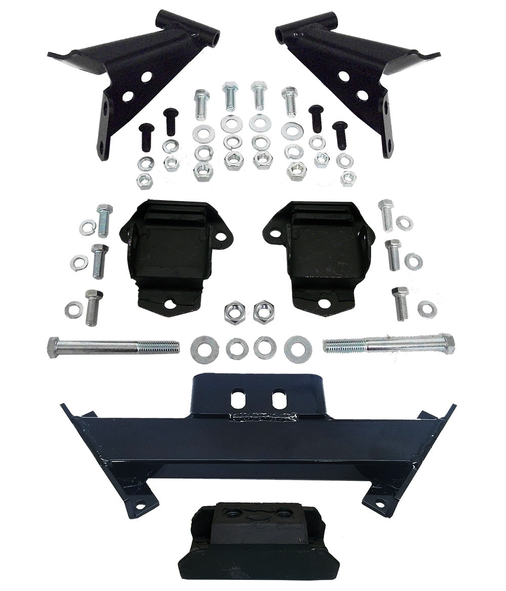 1955-57 Chevy Belair Convertible Engine and Transmission Mount Kit, De