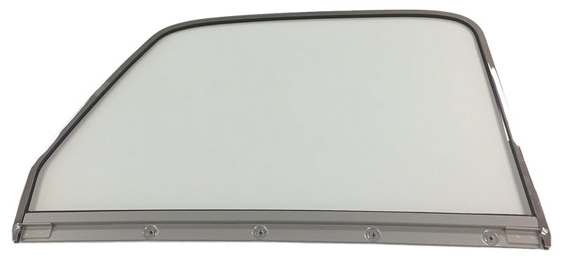 1947-50 Chevrolet & GMC Truck Side Window Glass with Chrome Frame, Passenger Side