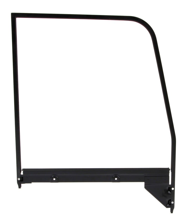 1955-59 Chevy & GMC Truck Replacement Side Door Glass with Black Frame, Chrome Glass
