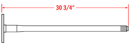 1963-64 Chevy, GMC C10, Rear Axles for 5-Lug Conversion, 5 x 5 Bolt Pattern