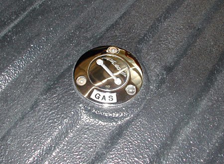 Gas Cap Fuel Filler Install Kit, Polished Stainless Steel