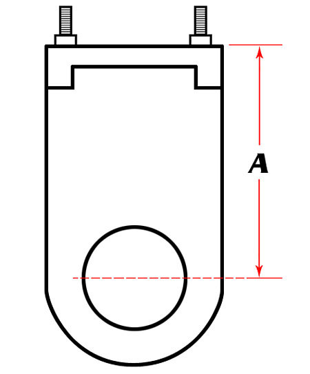 Steering Column Dash Mount, Billet Aluminum, Polished