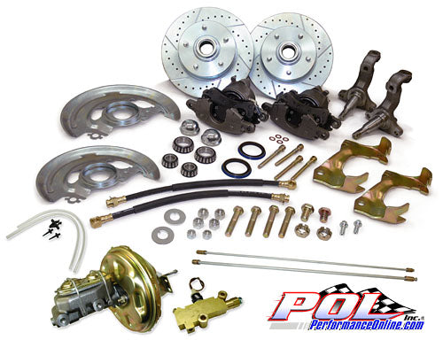 1967-69 Chevy Camaro Power Disc Brake Conversion, OEM Spindles