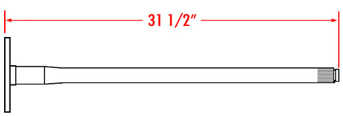 1970 Chevy, GMC C10, Rear Axles for 5-Lug Conversion, 5 X 5 Bolt Pattern