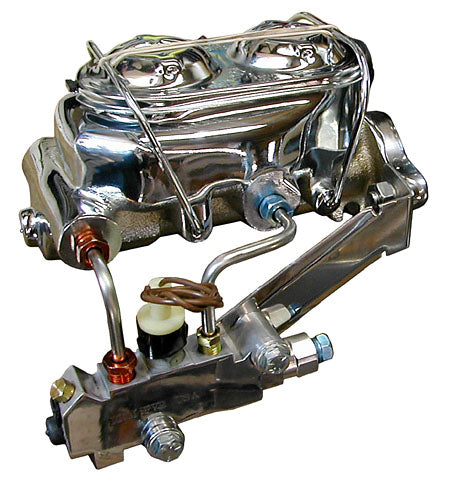 Disc Brake Master Cylinder and Proportioning Valve Kit, CHROME
