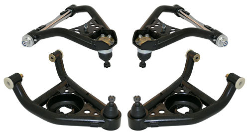 Tubular upper and lower control arm set