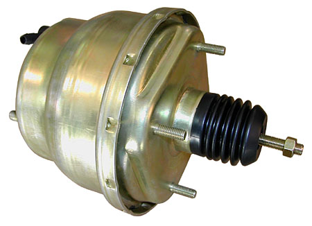 Power Brake Booster, 7" Dual Diaphragm, Zinc Plated