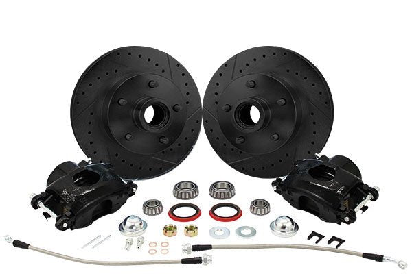 1973-87 Chevy C10, GMC C15 Truck "BLACKOUT" Disc Brake Wheel Component Kit, 5-Lug