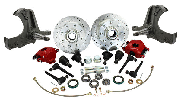 Disc Brake Conversion - 63-70 C20, Suburban, Deluxe, 12" Rotors 8 Lug, 2.5" Drop Spindles DB