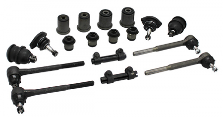 Front Suspension Rebuild Kit, Rubber Bushings