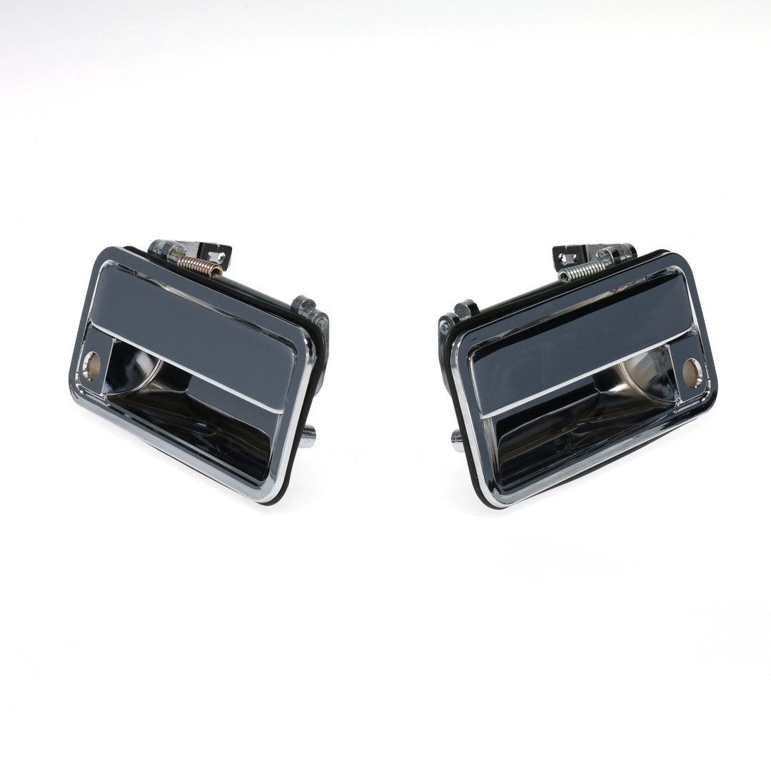 Outside Front Door Handles - Chrome - Pair - 88-98 Chevy GMC C/K OBS Pickup Truck SUV