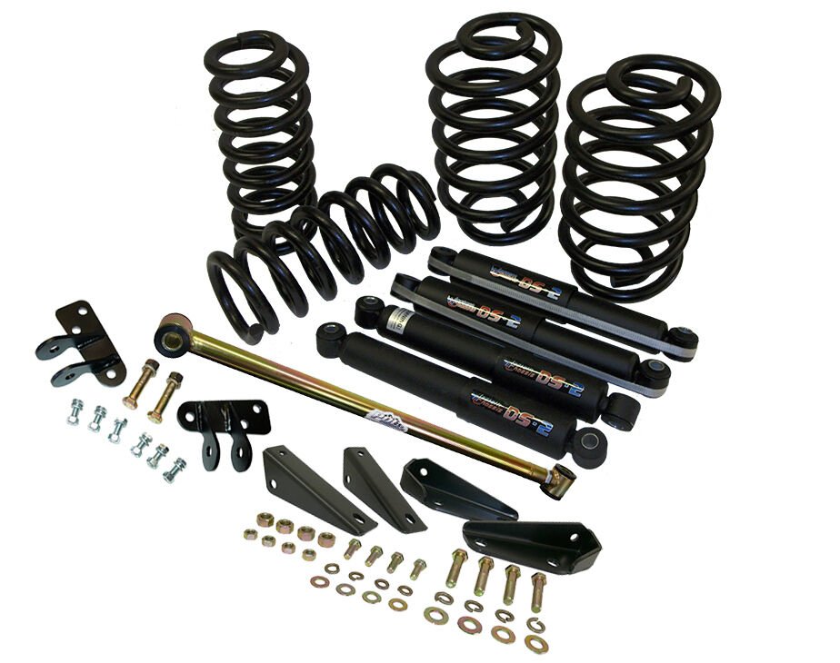 1965-72 Chevy Truck Coil Spring & Shock Kit, Deluxe 3/4