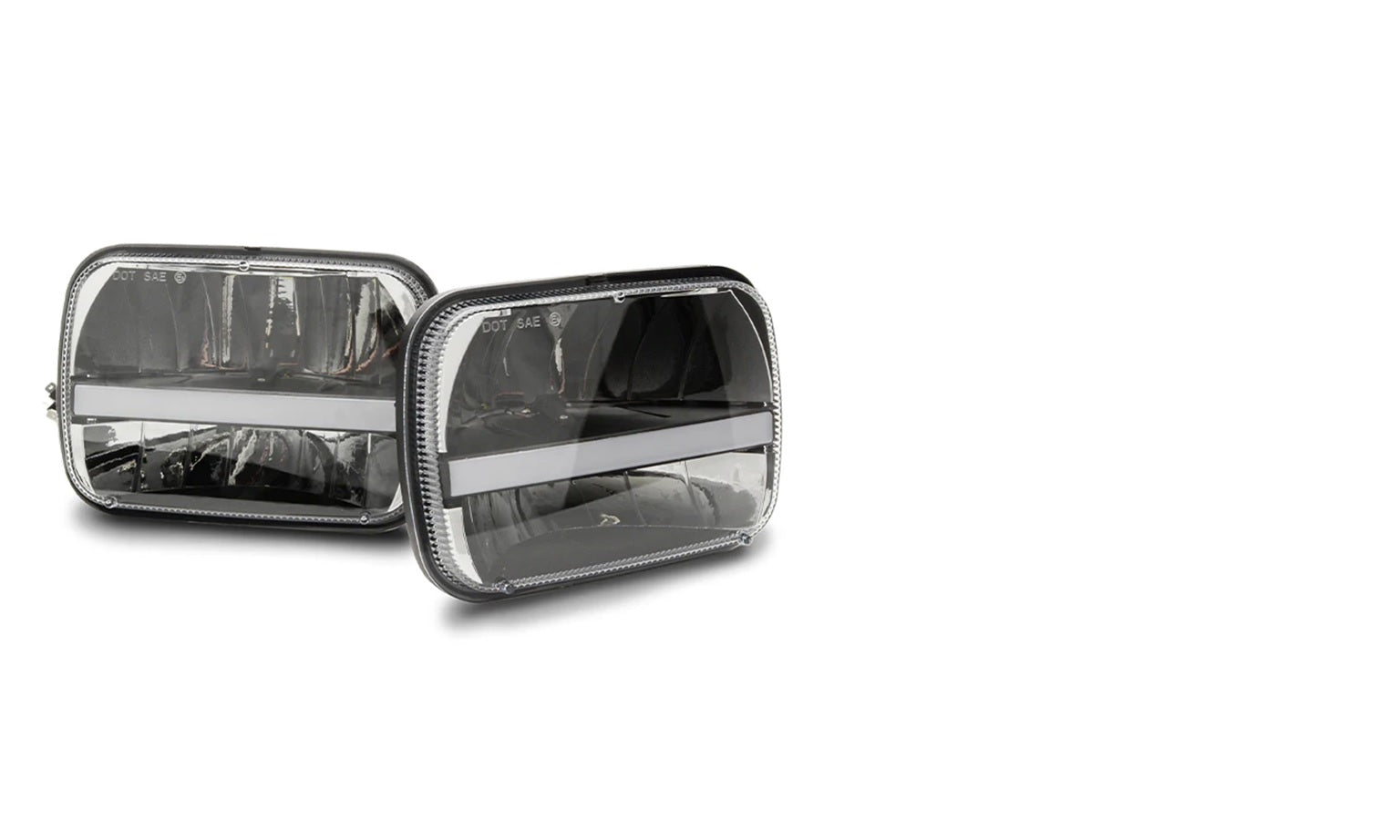 Size: 5"x7" / 7"x6" Built-in Canbus Anti Flicker Double Lens, High Beam Sold as Pair