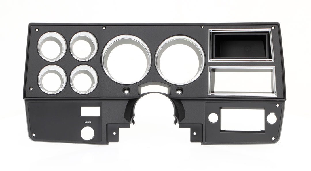 1984-87 Chevrolet / GMC Truck Dash Bezel, Black with Chrome Details, without A/C.