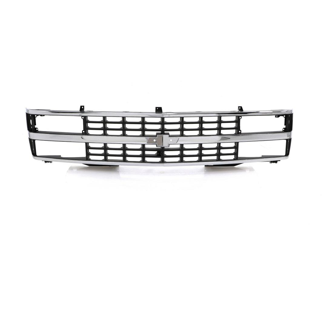 1988-93 Chevy CK OBS Truck SUV Premium Grille Shell - Chrome Black - Dual Headlight