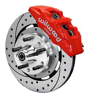 KIT,FRONT,CAMARO,67-69,DP6,12.19 ROTOR DRILLED,RED