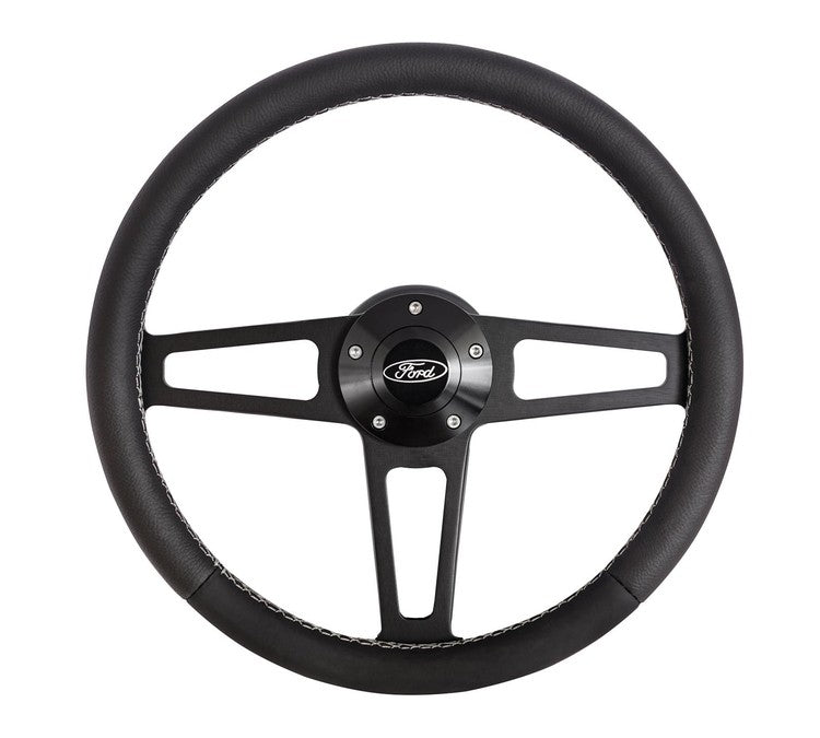 Billet T Series Black Wheel FORD Logo & Install Kit