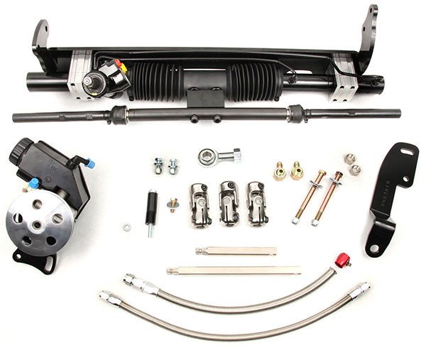 1975-81 Chevy Camaro 1975-81 Chevy Camaro Rack-n-Pinion kit, Power, SB, Chrome Finish