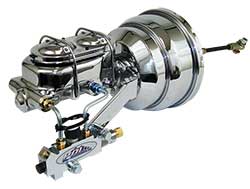 Power Brake Conversion Kit - 1968-74 Nova, GM X Body, Chrome