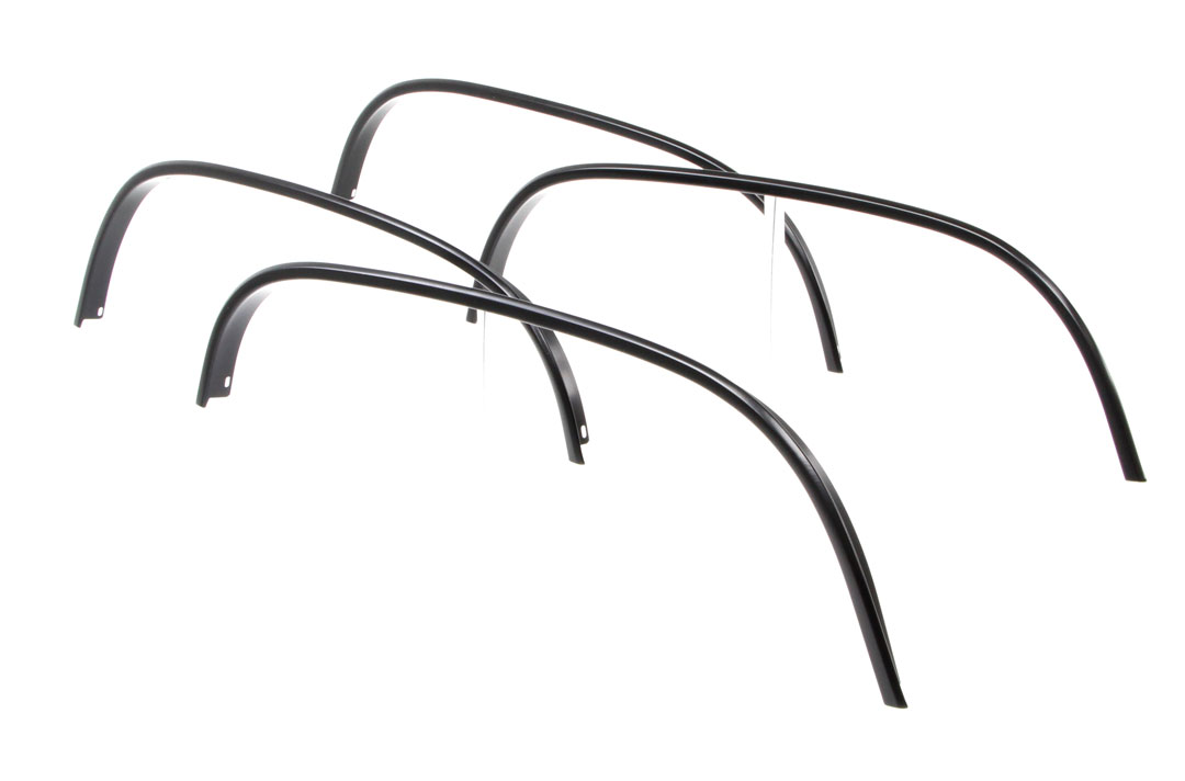 Wheel Opening Molding - 4pc set - Black - 88-98 Chevy GMC C/K Fleetside Pickup Truck SUV