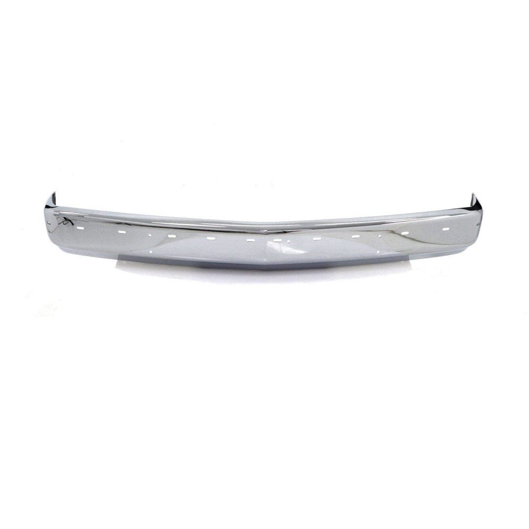 Front Bumper - Chrome - w Impact Strip Holes - w Bumper Guard Holes - 88-98 Chevy GMC OBS Truck SUV