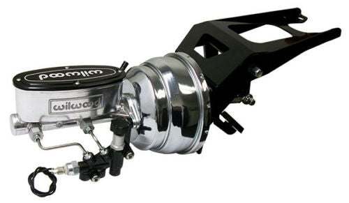 1947-53 Chevy, GMC Truck Chrome Power Brake Booster with Wilwood Master Cylinder, Firewall Mount