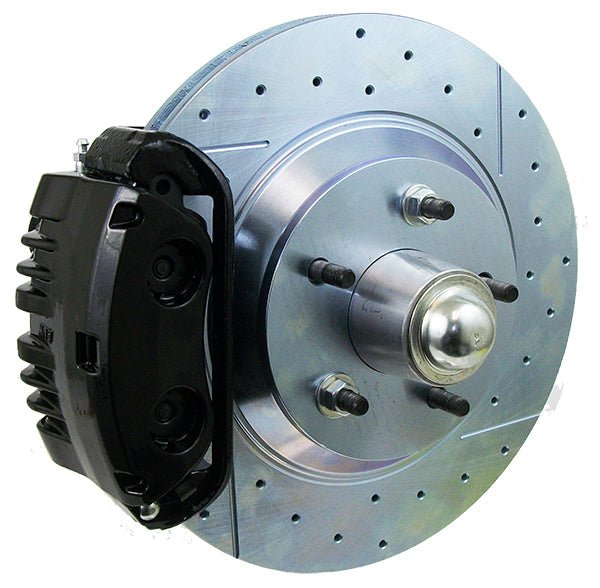 1964-72 Pontiac GTO, LeMans and Tempest Disc Brake Conversion, 13" Rotors, 2" Drop Spindles