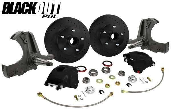 1963-70 Chevy C10, GMC C15 Truck "BLACKOUT" Disc Brake Conversion, 5 Lug