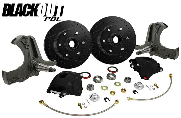 1963-70 Chevy C10, GMC C15 Truck "BLACKOUT" Disc Brake Conversion, 6 Lug