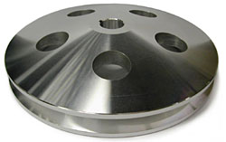 GM POWER STEERING PUMP PULLEY, ALUMINUM SINGLE GROOVE