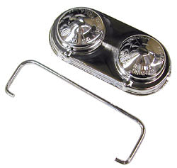 Master Cylinder Lid, Chrome, Single Clamp