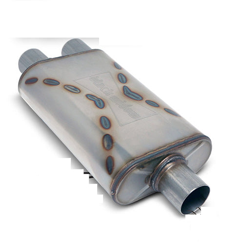 Black Widow Pro Venom 250 Exhaust Muffler, Single In Dual Out