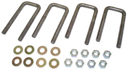 1947-55 1st SERIES CHEVY TRUCK, FRONT & REAR U-BOLT KITS (SET OF 4)