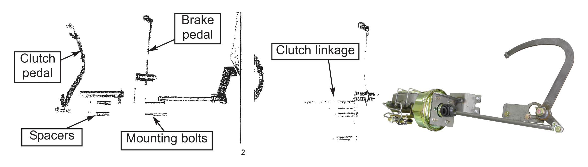1949 Ford clutch linkage #2