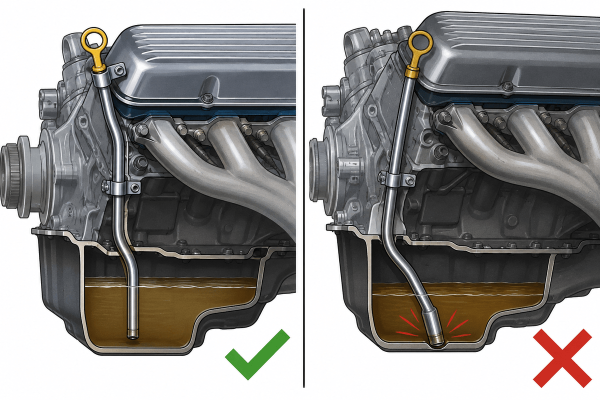 Why Dipstick Tube Fitment Matters on a Classic