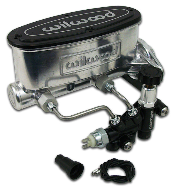 Wilwood Master Cylinder, Aluminum Tandem Chamber Disc Brake Conversion with Adjustable Proportioning Valve