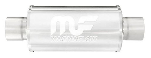 Magnaflow 6" Round Center / Center Race Muffler - Polished Stainless...