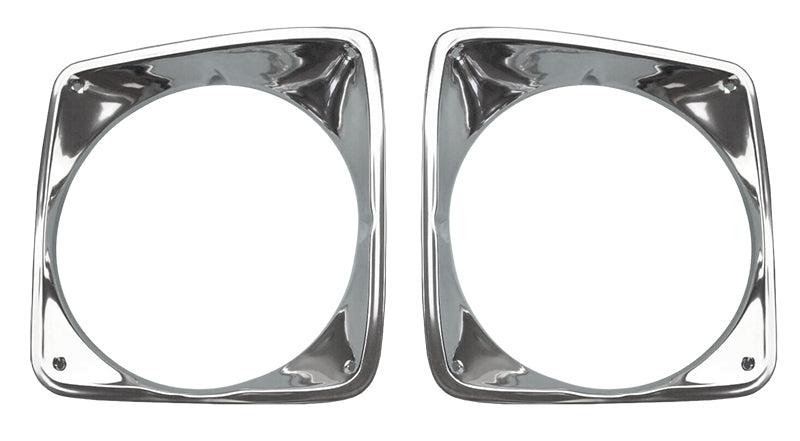 1969-72 Chevy Truck Headlight Bezel Set, Aluminum
