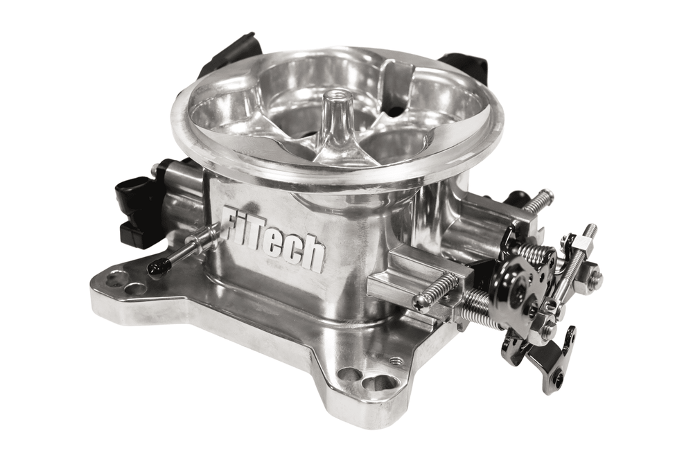 FiTech 30033 - Universal 4150 Throttle Body Brilliant Finish