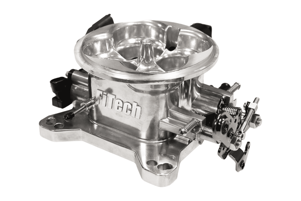 FiTech 30033 - Universal 4150 Throttle Body Brilliant Finish