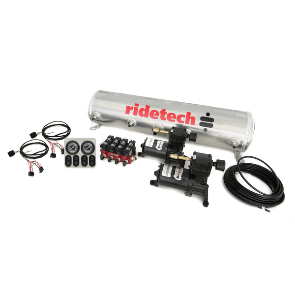 RideTech 30514100 - 4-Way Analog Ride Pro Compressor System, 5 Gallon