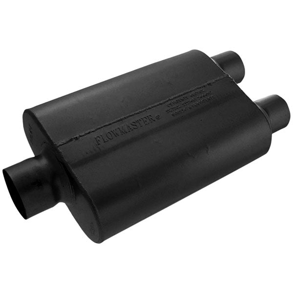 Flowmaster 40 Series Muffler, Single In, Dual Out
