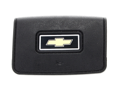1978-91 Chevrolet Truck Steering Wheel Horn Button, Standard, Black w/ Bowtie