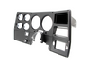 1973-74 Chevrolet / GMC Truck Dash Bezel, Black with Chrome Details, without A/C.