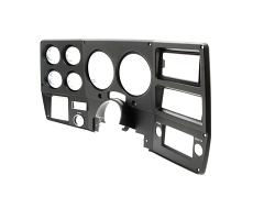 1975-77 Chevrolet / GMC Truck Dash Bezel, Black with Chrome Details, with A/C.  Each.