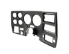 1975-77 Chevrolet / GMC Truck Dash Bezel, Black with Chrome Details, with A/C.  Each.